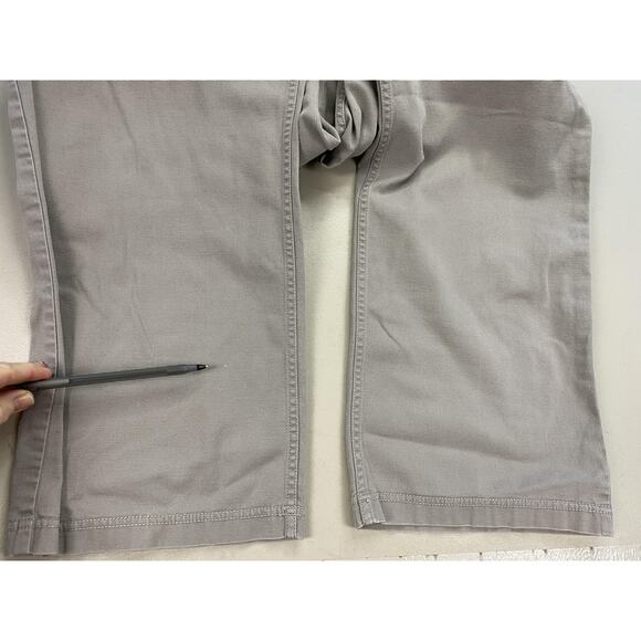 Eileen Fisher Pants Womens Small Gray Taupe Stretch Twill Straight Leg 32x30 - Picture 10 of 15